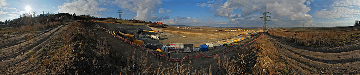 Baustelle Tradenbergtunnel