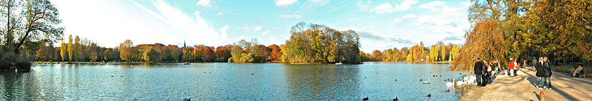 Kleinhesseloher See - Klick f�r gr��eres Bild